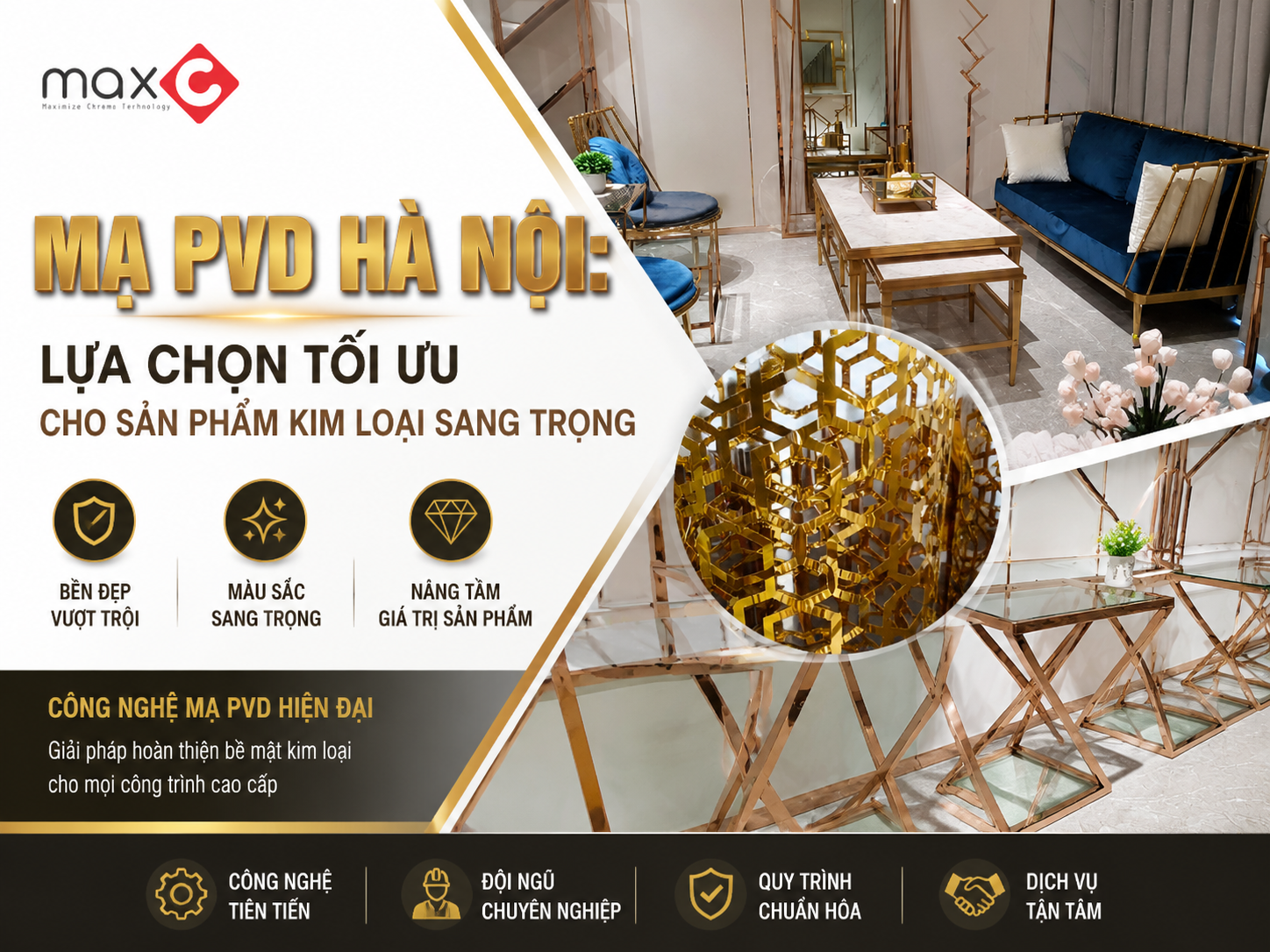Mạ PVD Hà Nội: Lựa Chọn Tối Ưu Cho Sản Phẩm Kim Loại Sang Trọng